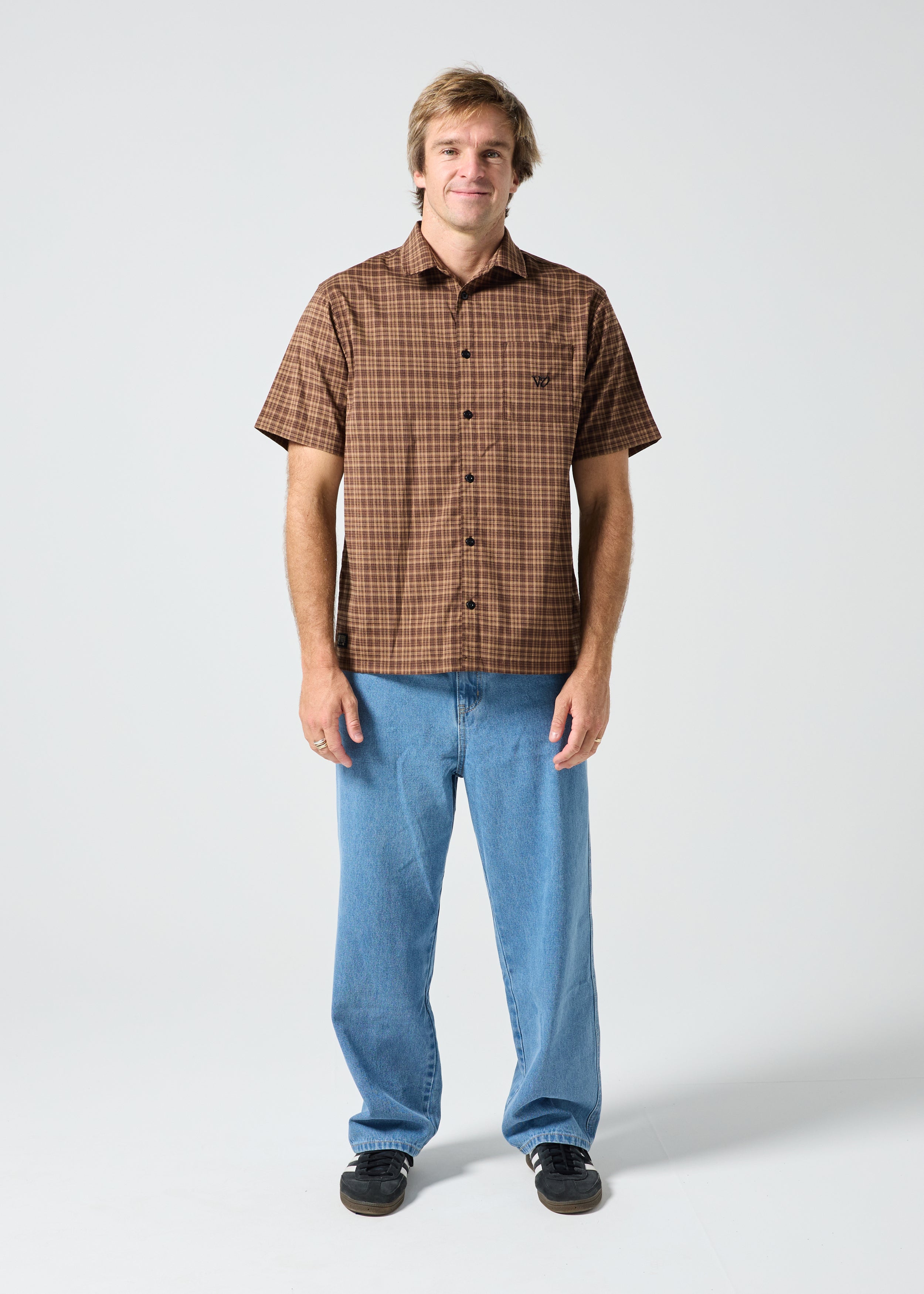 PROJECTS CHECK SHIRT : BROWN BLACK – rivviaprojects_aus