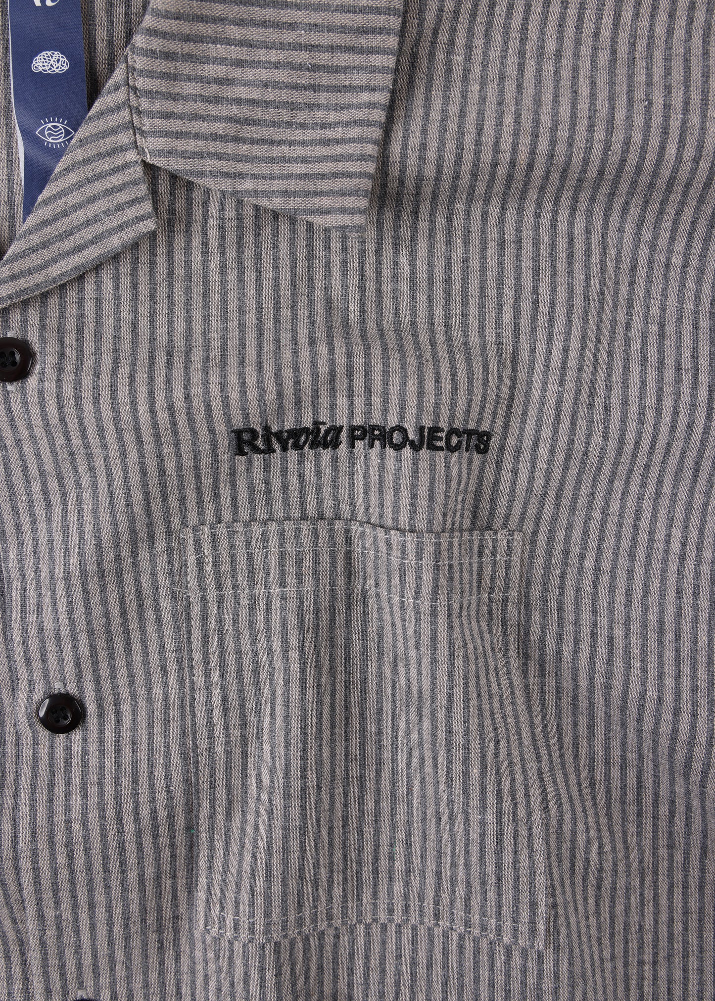 VV STATION SHIRT : WHITE GREY