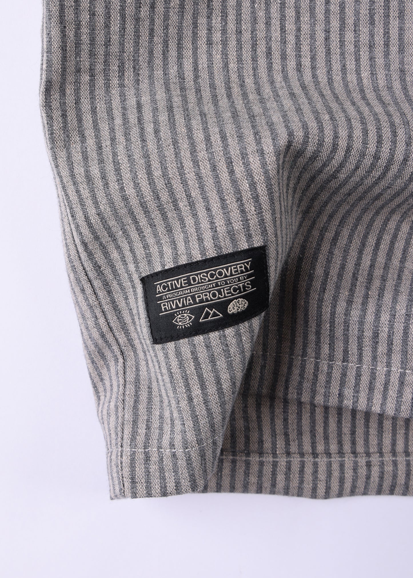 VV STATION SHIRT : WHITE GREY