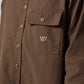 OFF TRACK LS SHIRT : BROWN