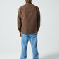 OFF TRACK LS SHIRT : BROWN