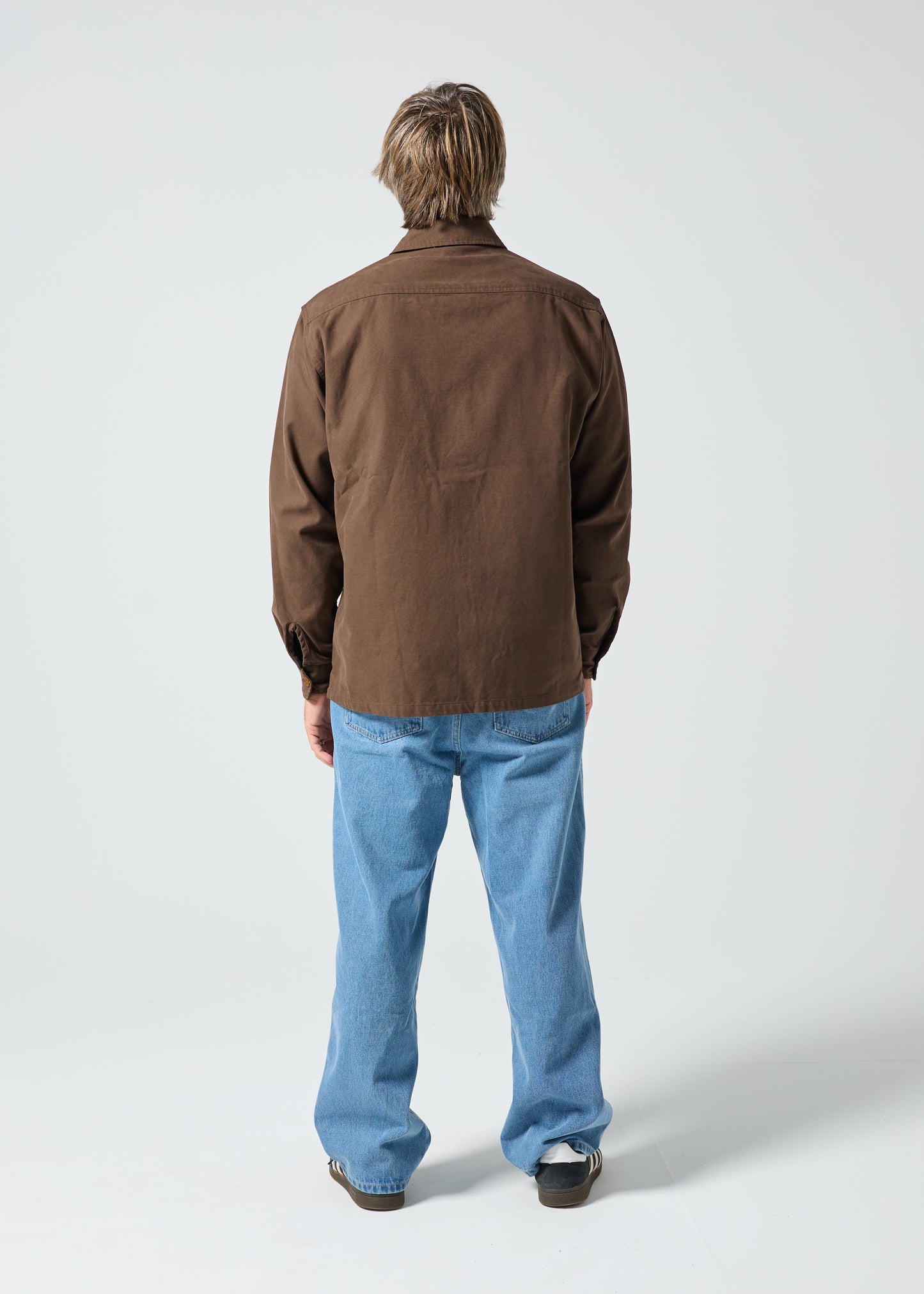 OFF TRACK LS SHIRT : BROWN