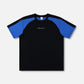 PASSAGE T-SHIRT : BLACK/ BLUE