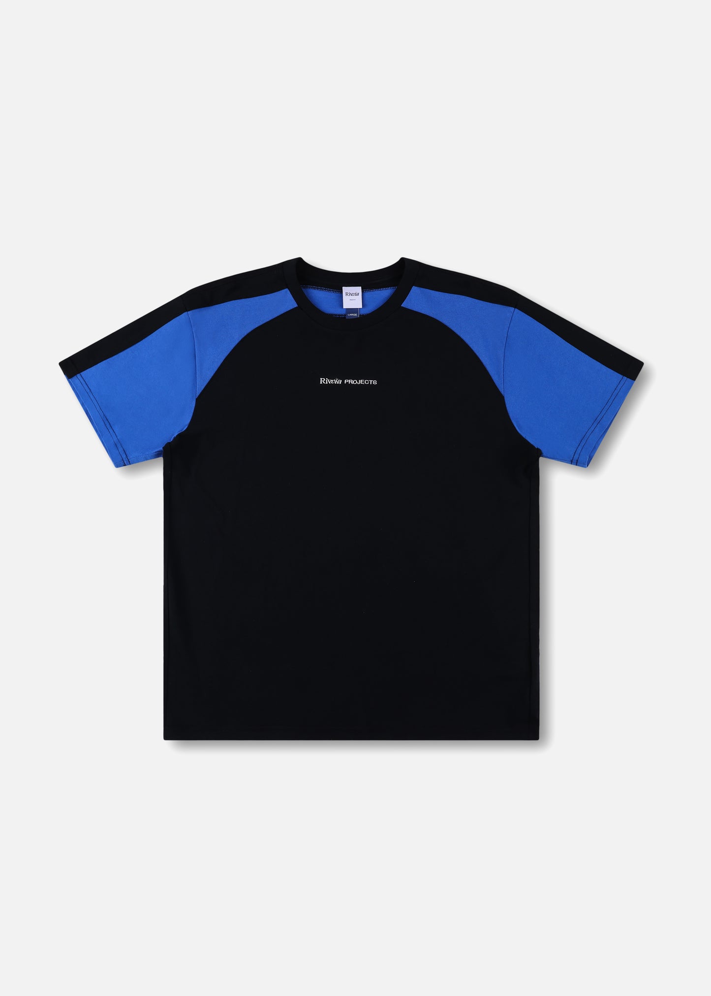 PASSAGE T-SHIRT : BLACK/ BLUE