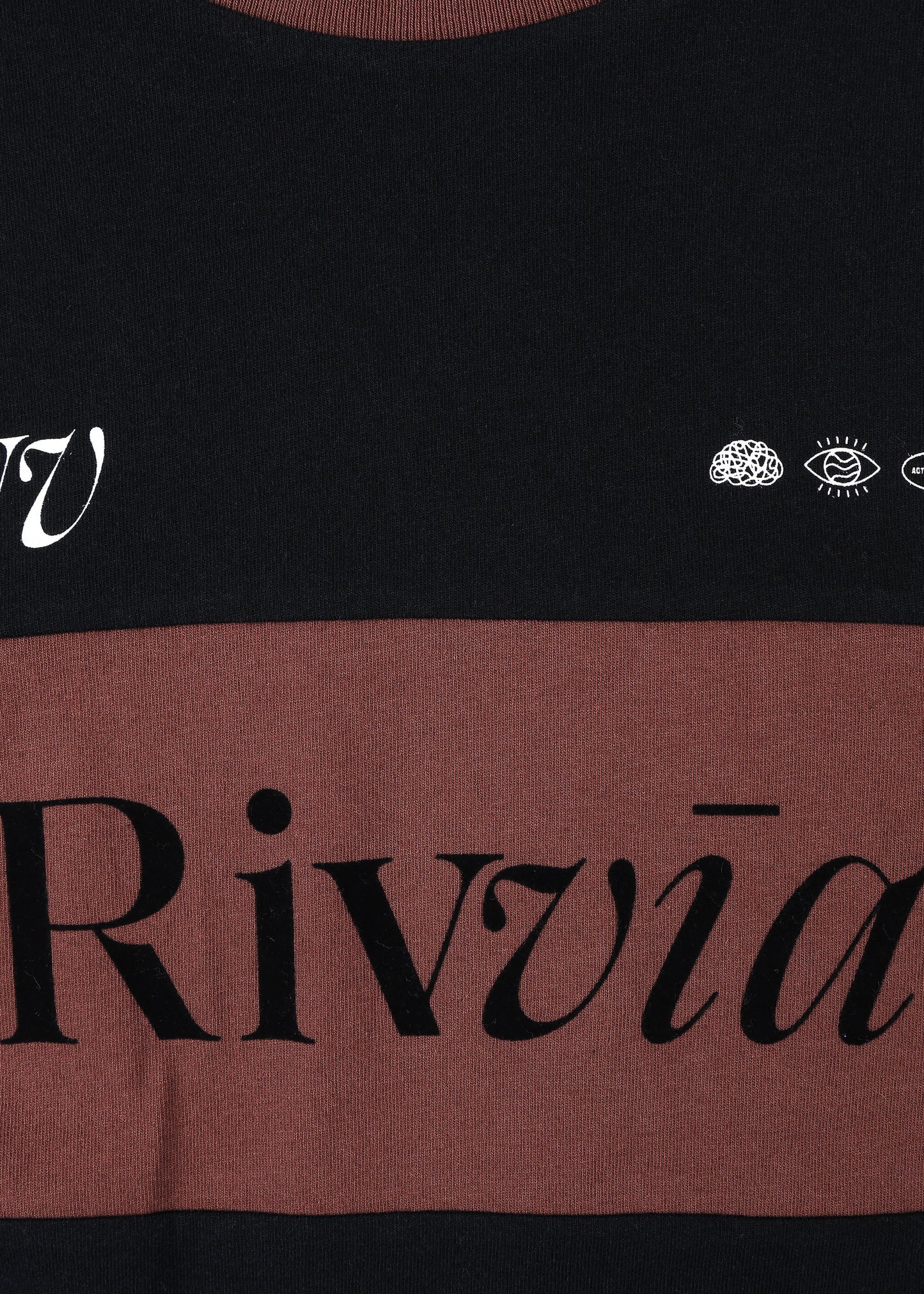 TRACK LS T-SHIRT : BLACK/BROWN