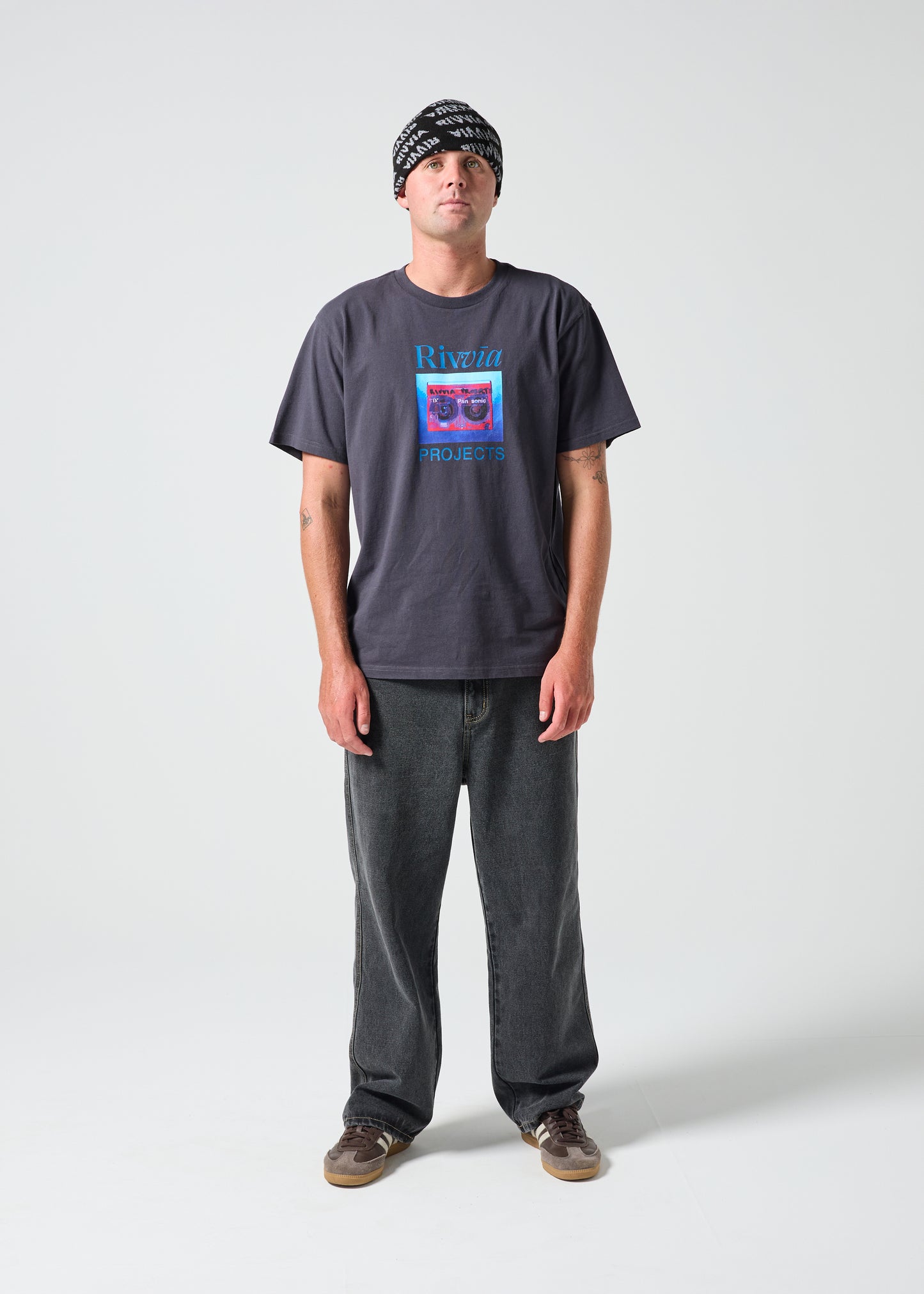 CASETTE T-SHIRT : PIGMENT BLACK