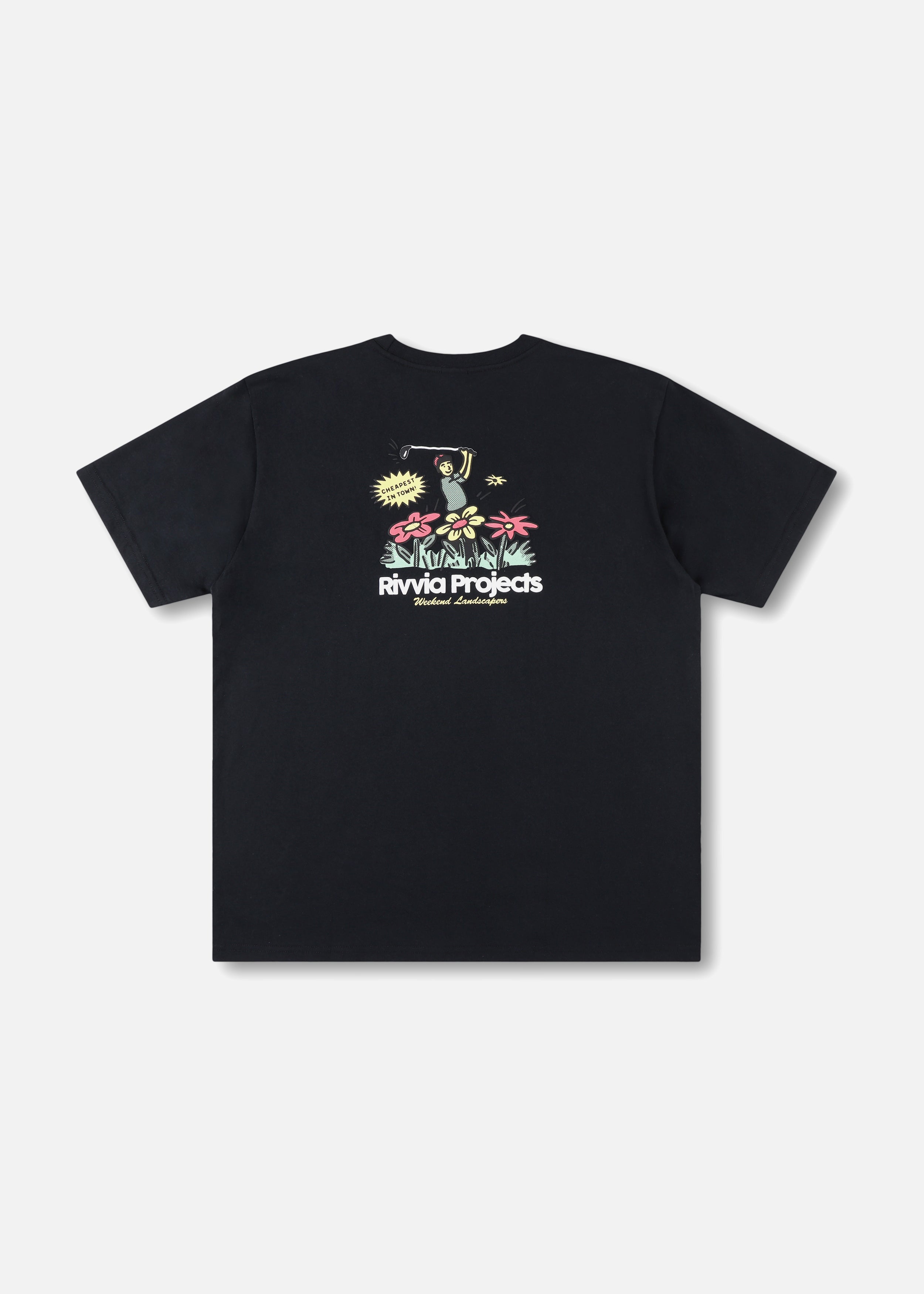 WEEKEND LANDSCAPERS T-SHIRT : BLACK – rivviaprojects_aus