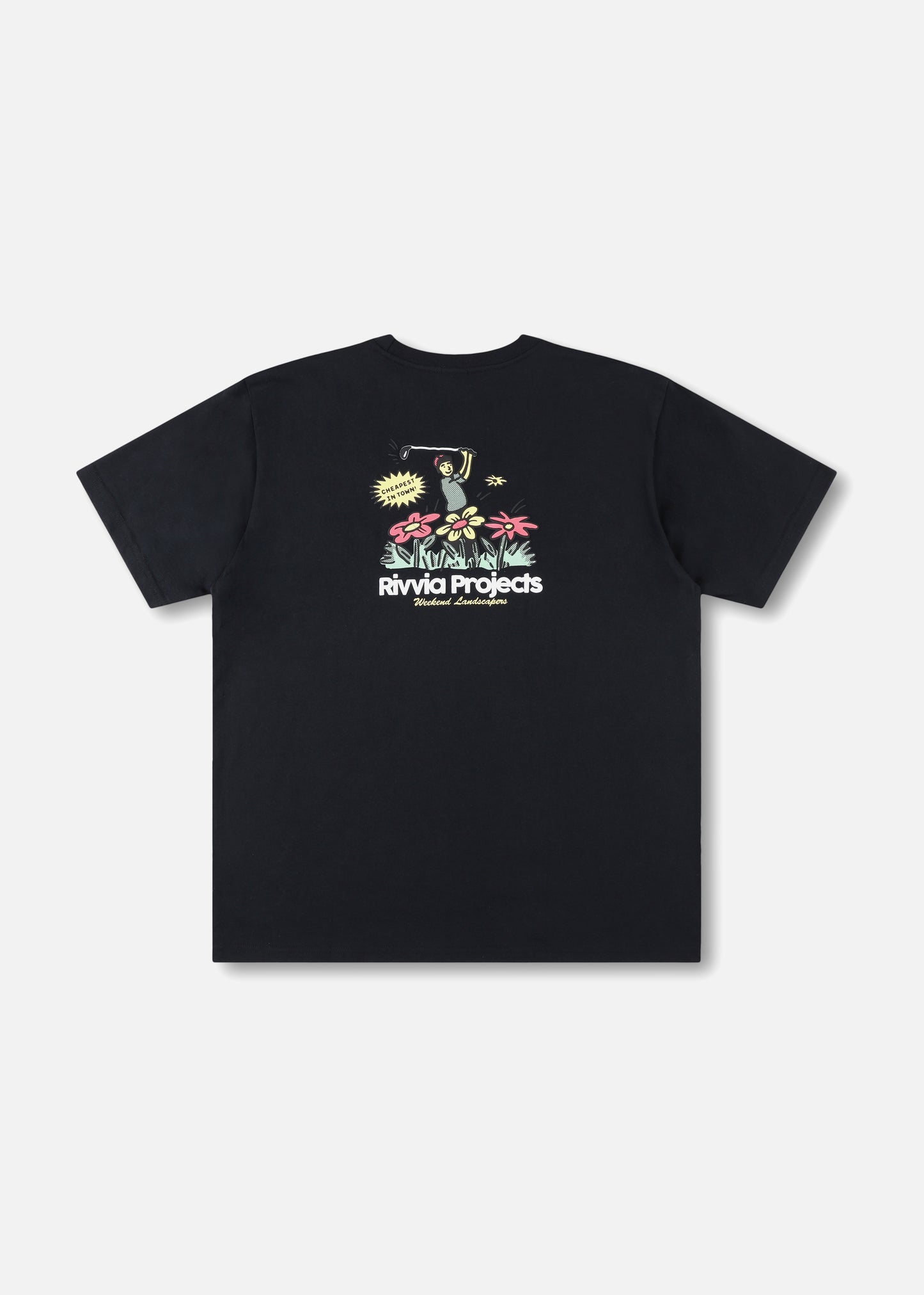 WEEKEND LANDSCAPERS T-SHIRT : BLACK
