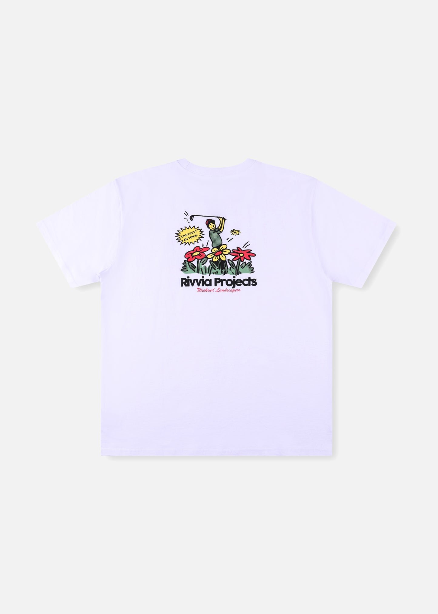 WEEKEND LANDSCAPERS T-SHIRT : WHITE