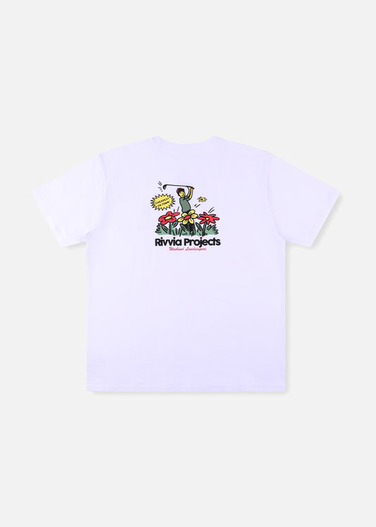 WEEKEND LANDSCAPERS T-SHIRT : WHITE