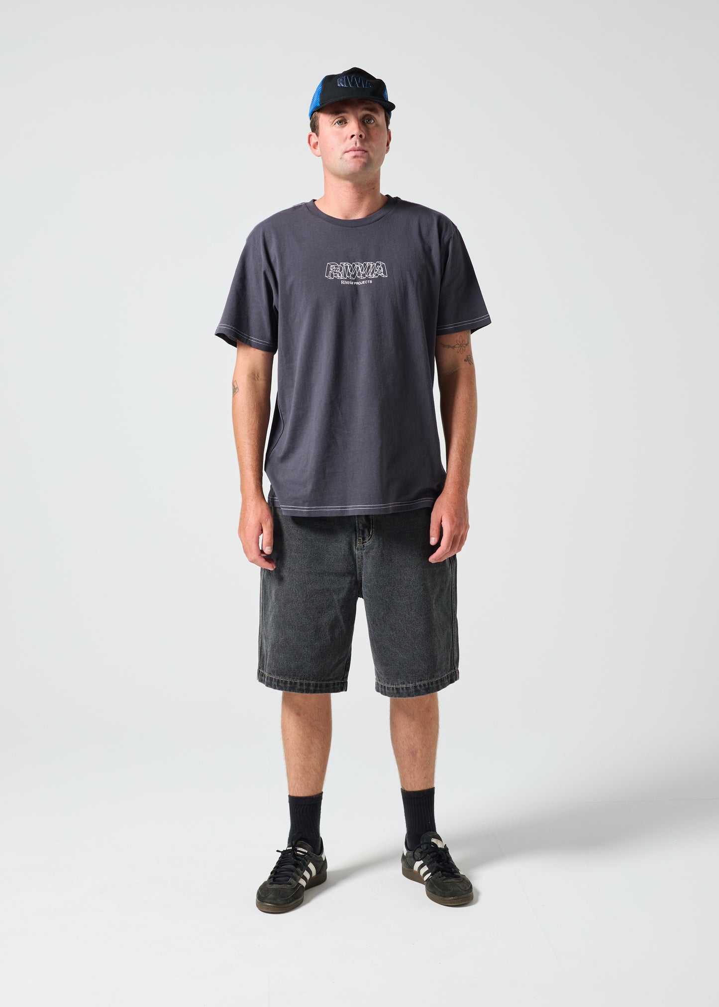 GRID T-SHIRT : BLACK