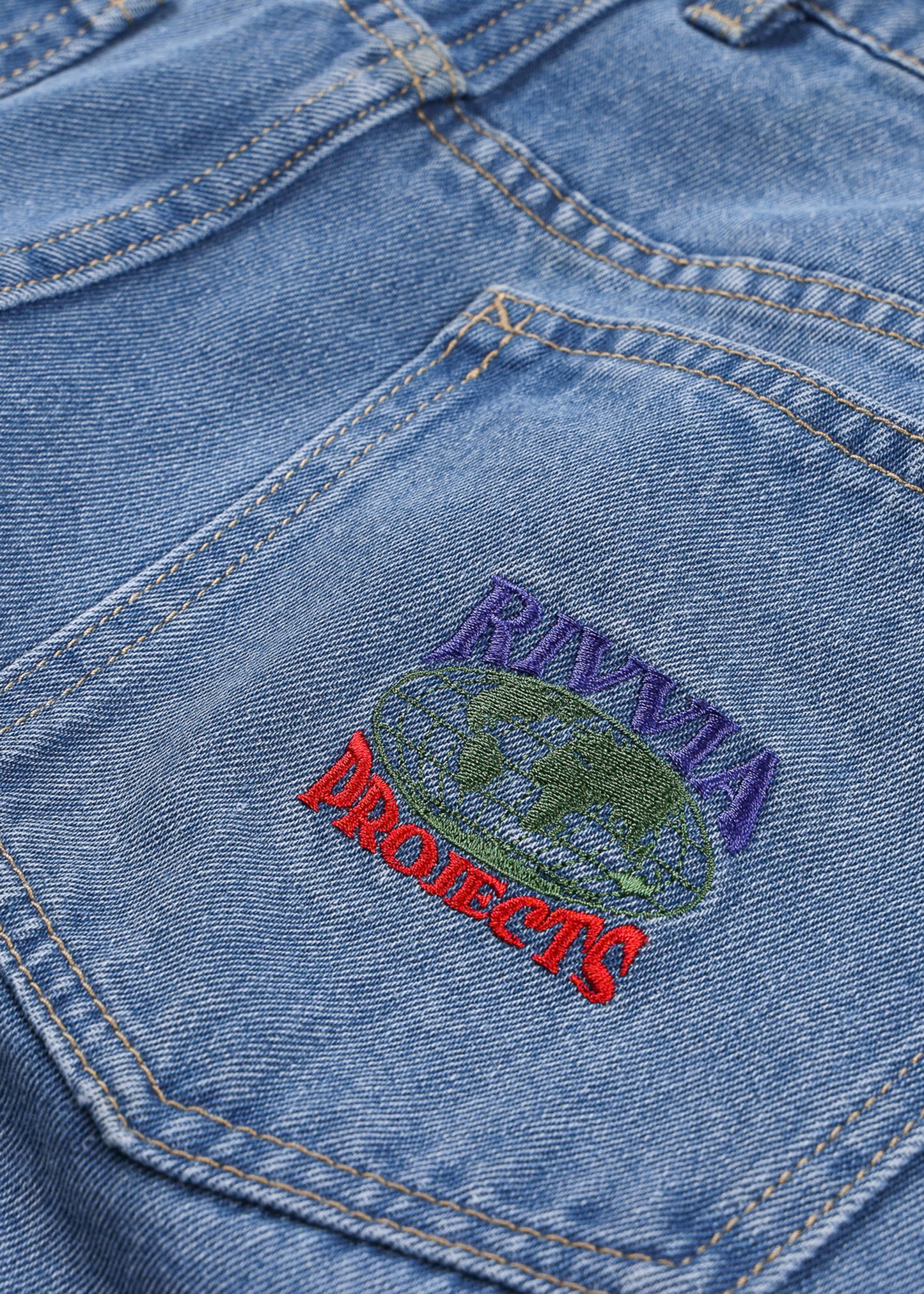 WORLD SERIES DENIM SHORT : BLUE