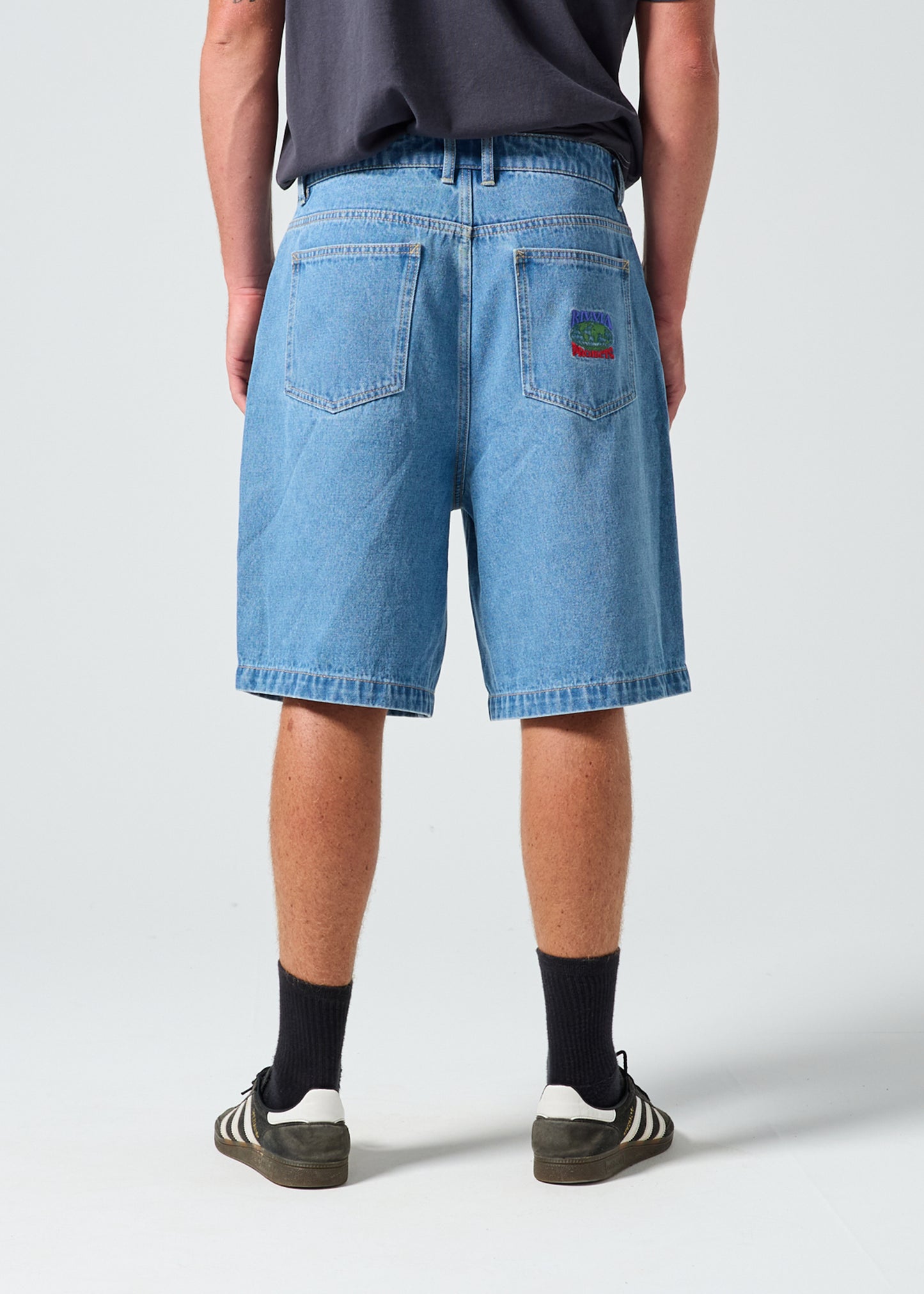 WORLD SERIES DENIM SHORT : BLUE