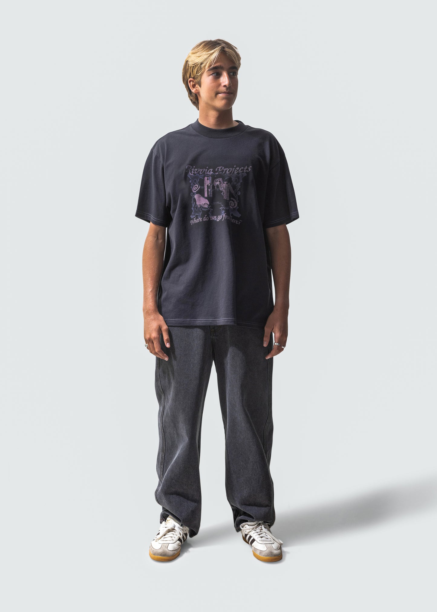 BOARDER T-SHIRT : PIGMENT BLACK