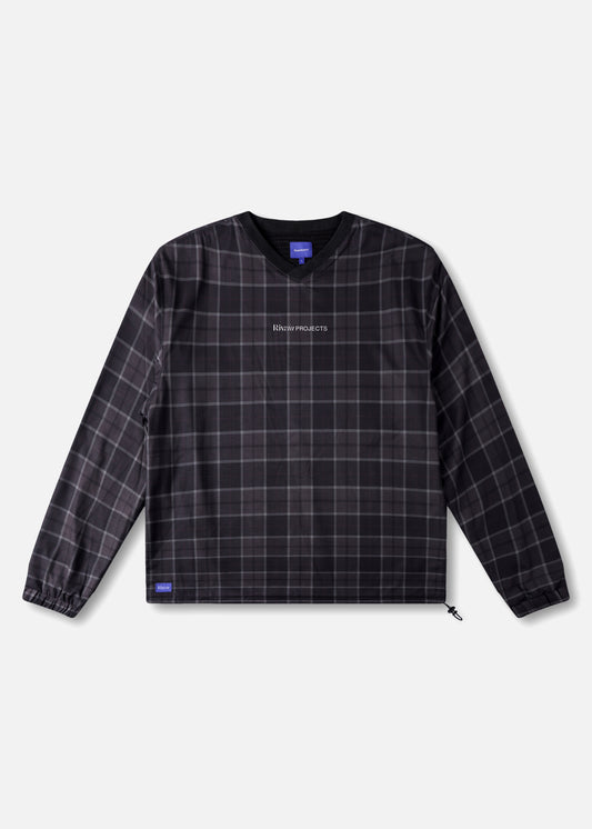 VV SPRAY CREW : BROWN BLACK PLAID