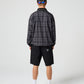 VV SPRAY CREW : BROWN BLACK PLAID