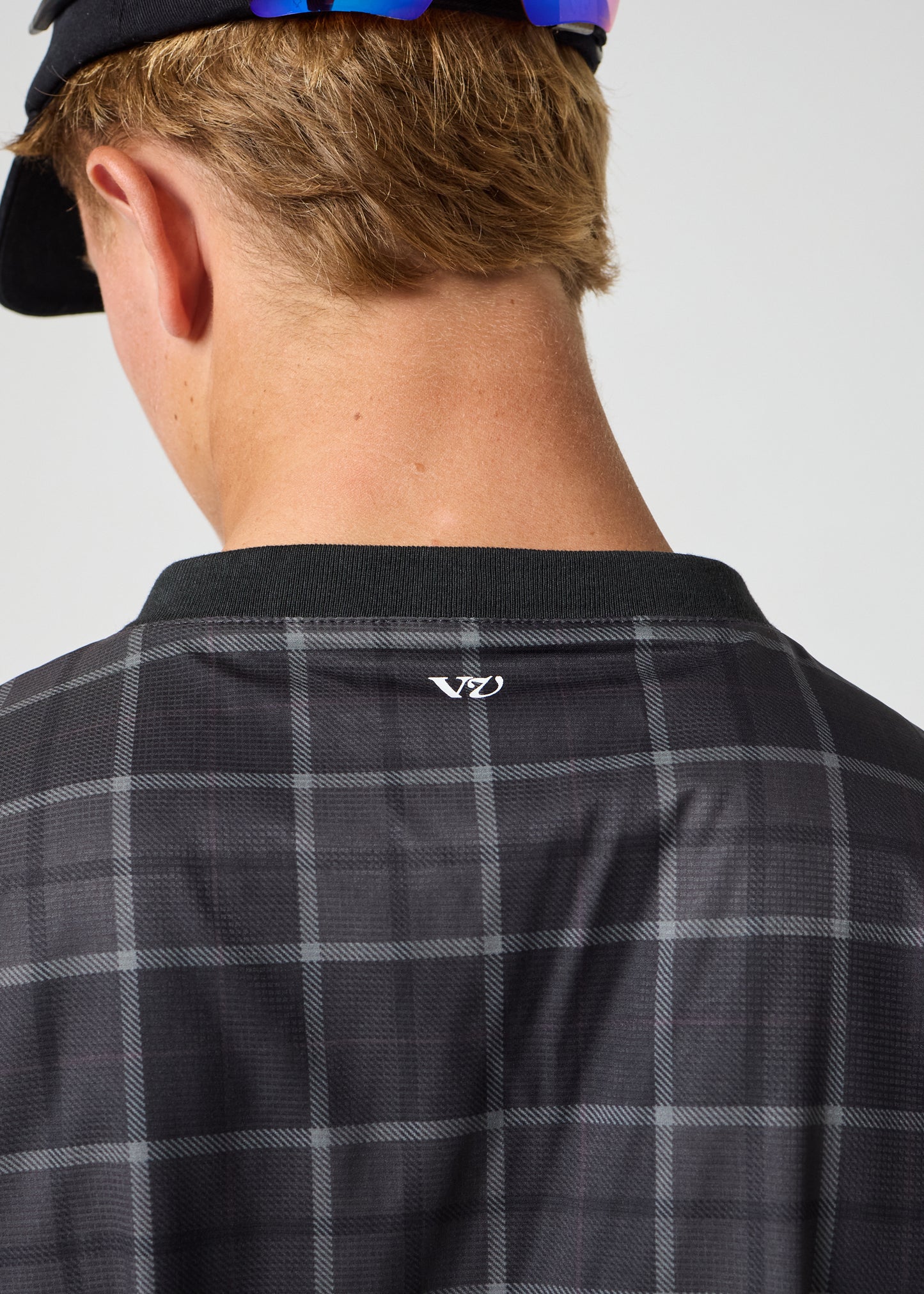 VV SPRAY CREW : BROWN BLACK PLAID