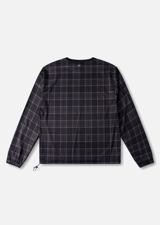 VV SPRAY CREW : BROWN BLACK PLAID