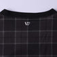 VV SPRAY CREW : BROWN BLACK PLAID