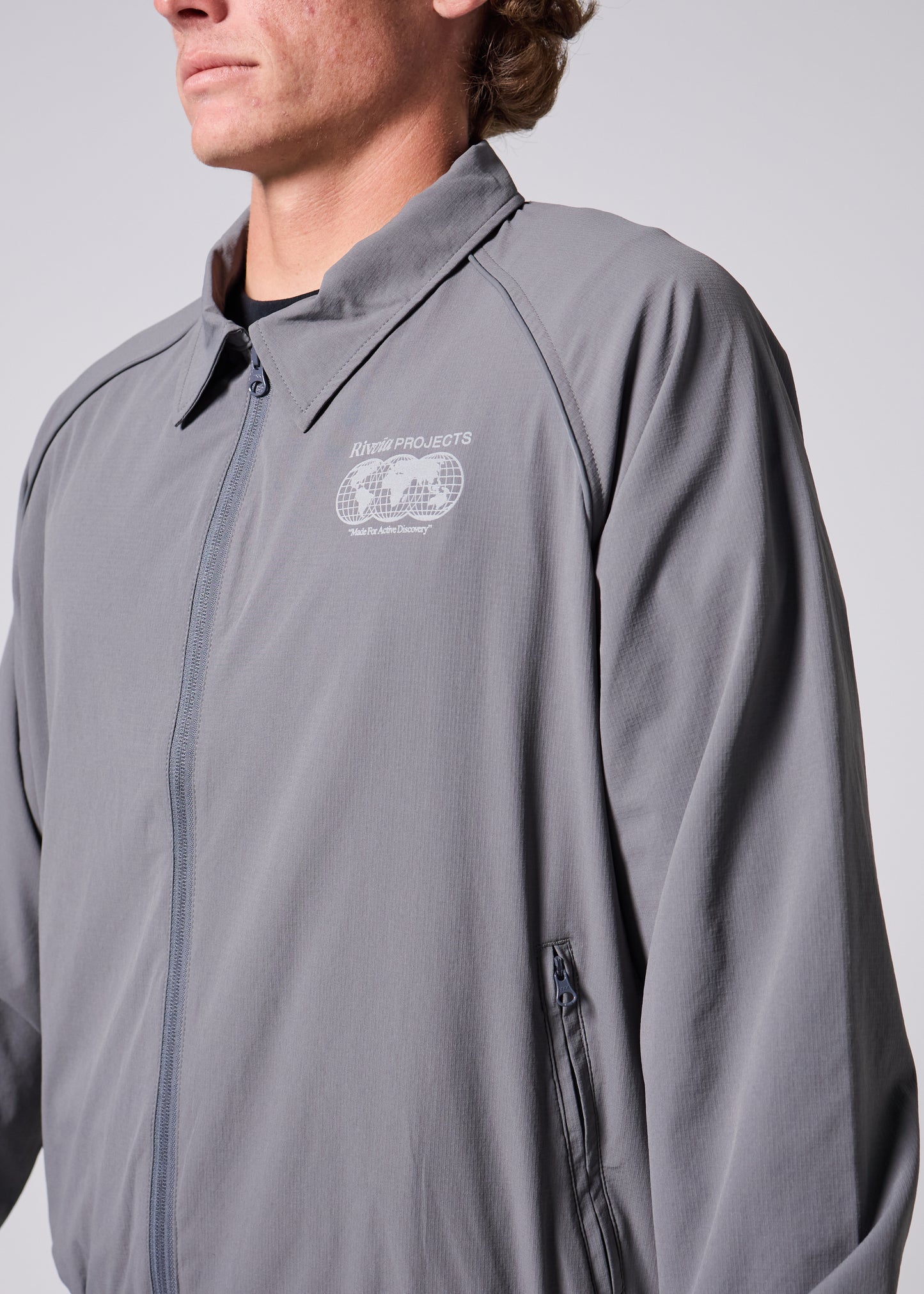 WORLD CONNECTION CLUB JACKET : GREY