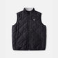 VV QUILTED REVERSIBLE VEST : GREY BLACK
