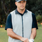 VV QUILTED REVERSIBLE VEST : GREY BLACK