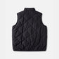 VV QUILTED REVERSIBLE VEST : GREY BLACK