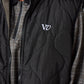 VV QUILTED REVERSIBLE VEST : GREY BLACK