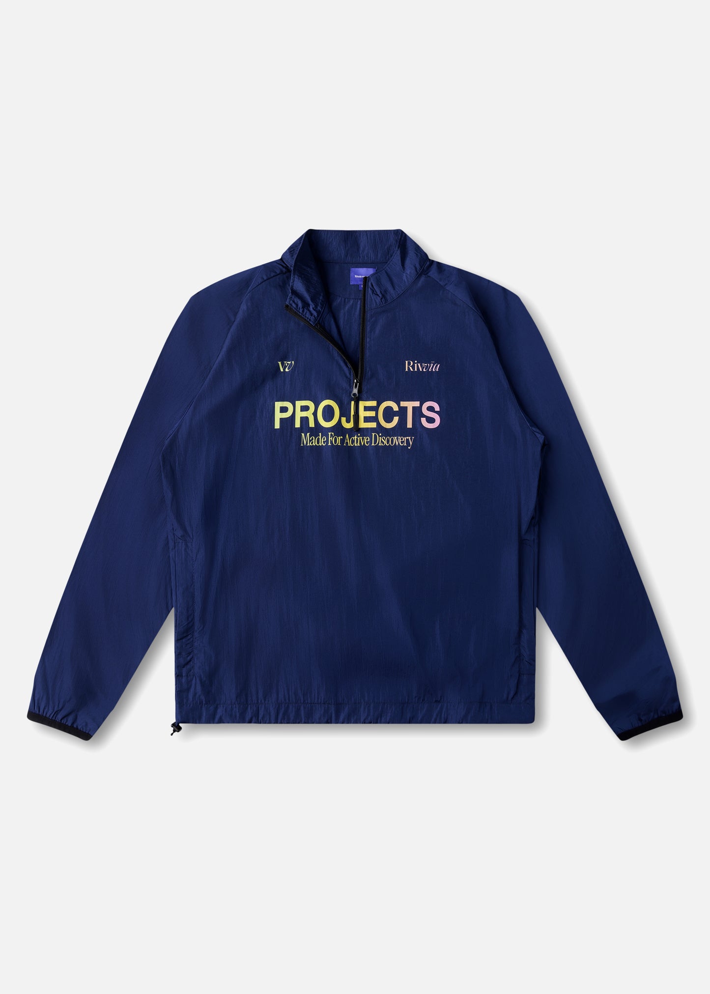 PROJECTS 1/4 ZIP SPRAY JACKET : BLUE