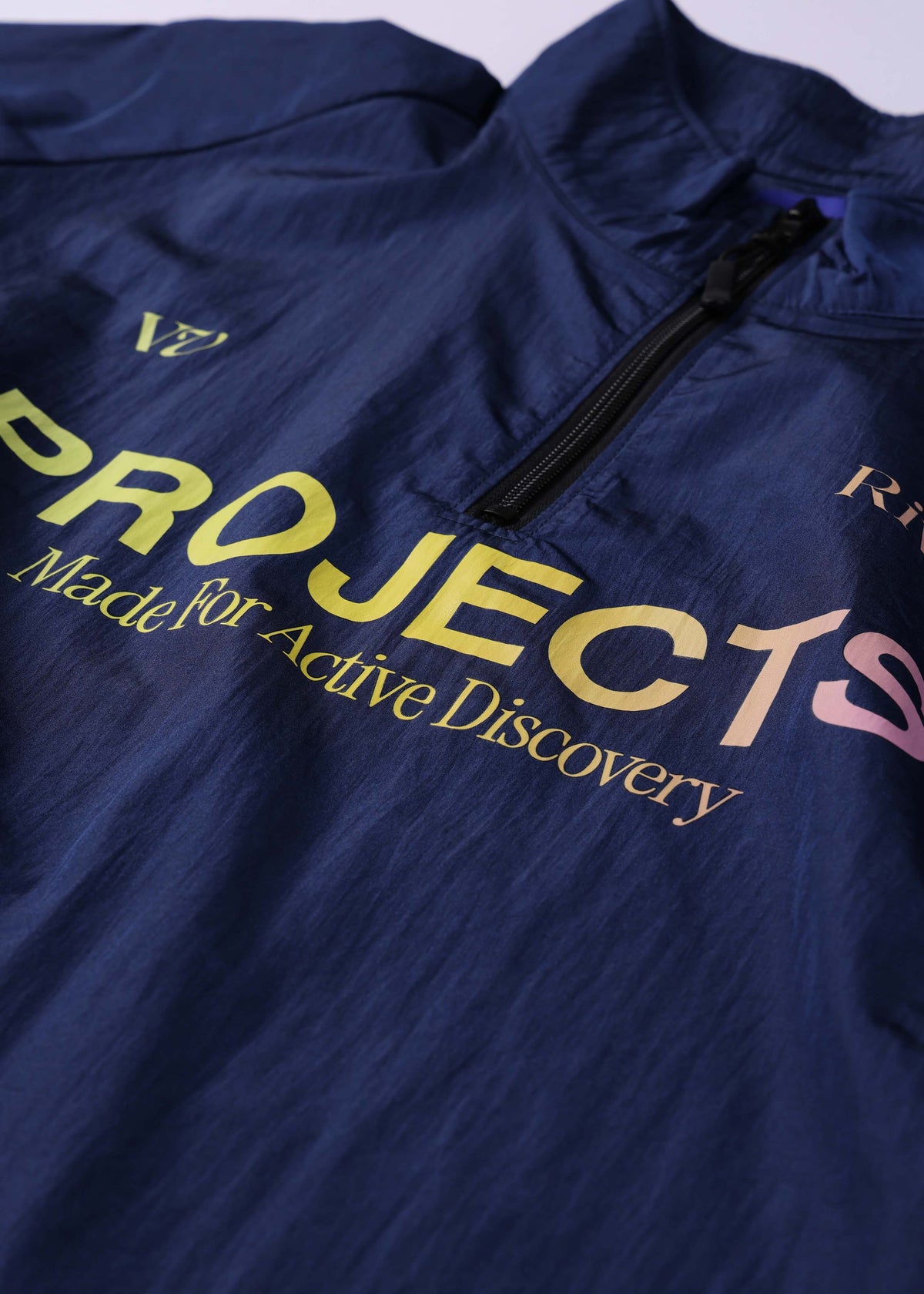 PROJECTS 1/4 ZIP SPRAY JACKET : BLUE