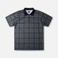 RPL SS POLO : BROWN BLACK PLAID
