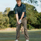 RPL SS POLO : BROWN BLACK PLAID