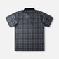 RPL SS POLO : BROWN BLACK PLAID