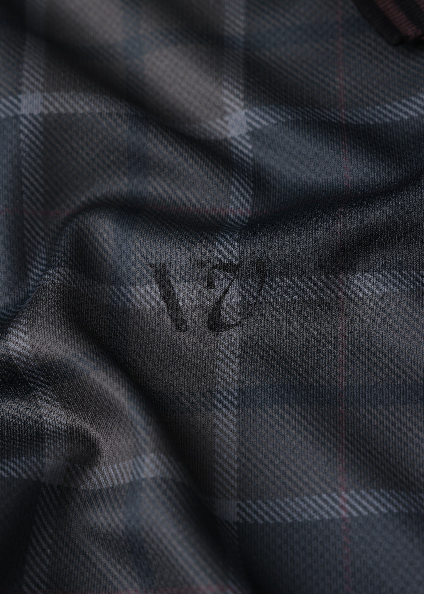 RPL SS POLO : BROWN BLACK PLAID