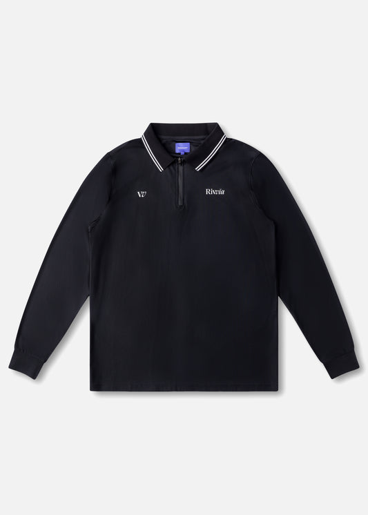 RPL LS POLO : BLACK