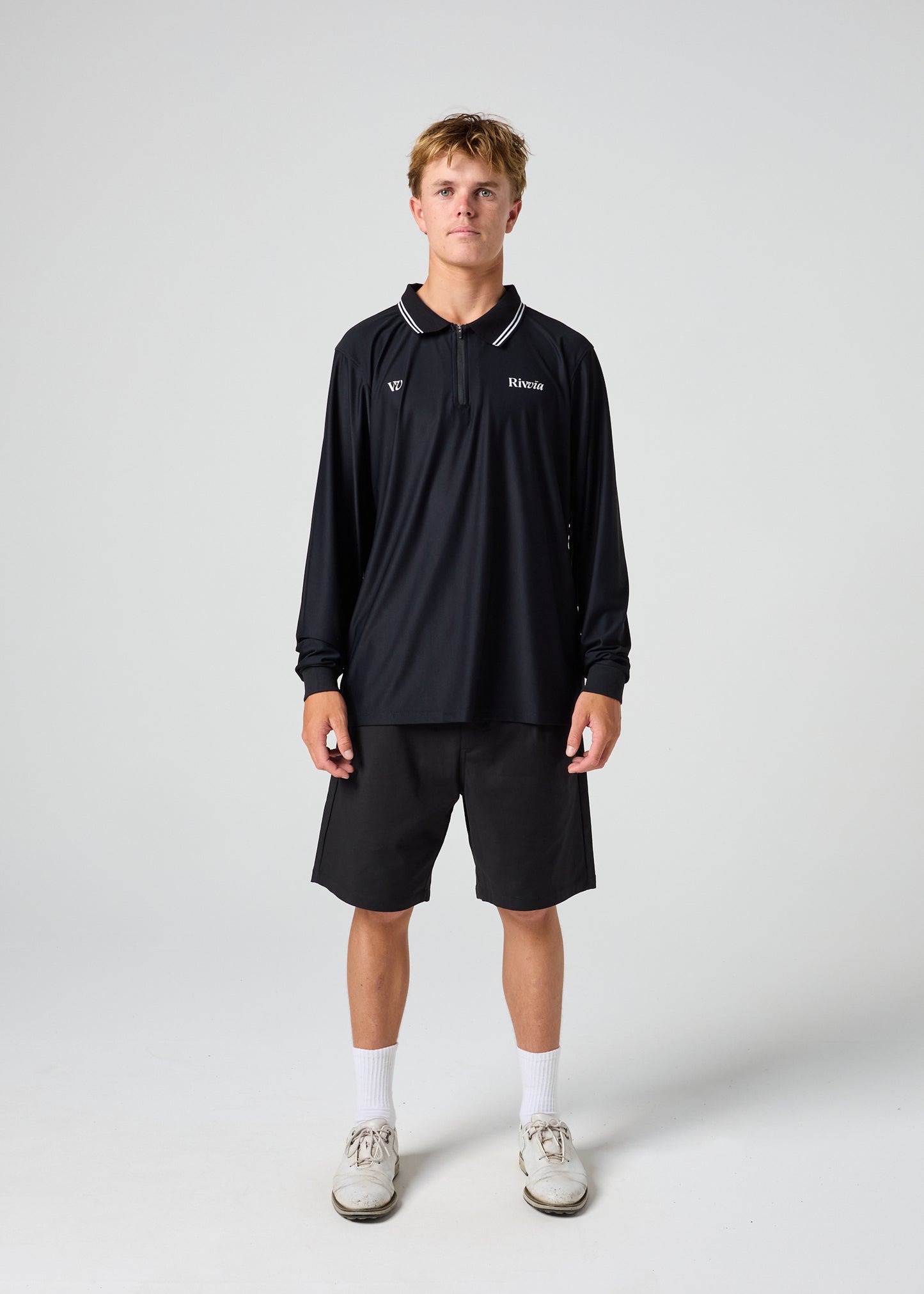 RPL LS POLO : BLACK