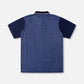 BORDER RELAXED-FIT POLO : NAVY