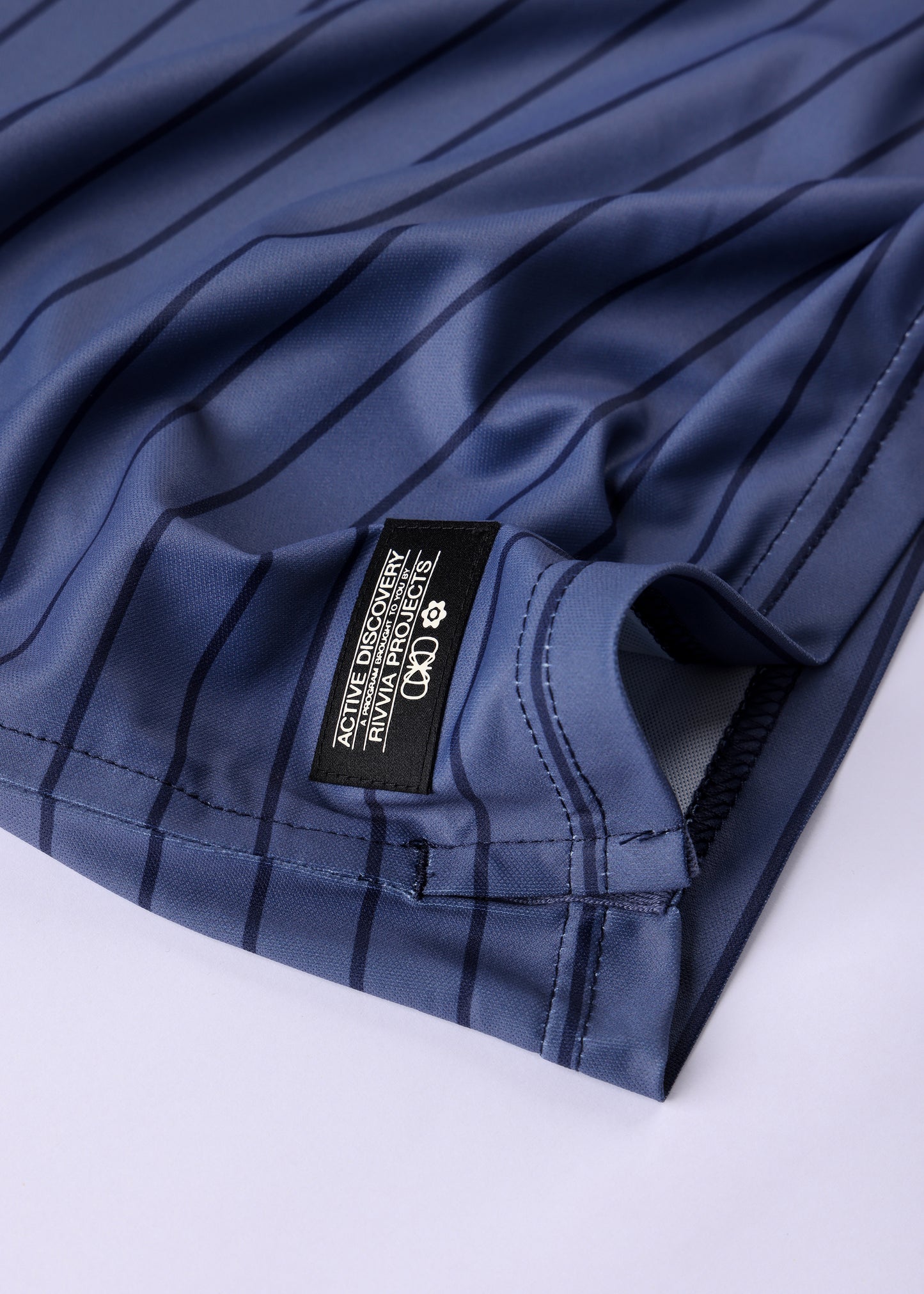 BORDER RELAXED-FIT POLO : NAVY