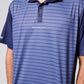 BORDER RELAXED-FIT POLO : NAVY