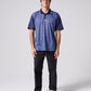 BORDER RELAXED-FIT POLO : NAVY