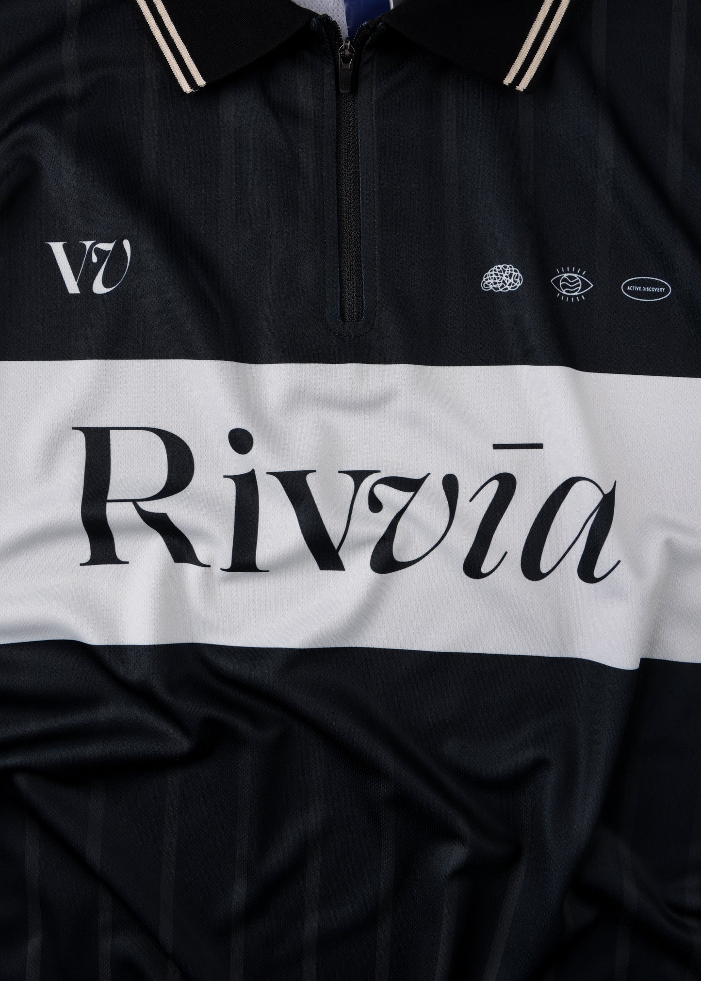 TEAM VV LS POLO : BLACK BONE