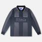 TEAM VV LS POLO : BLACK PURPLE