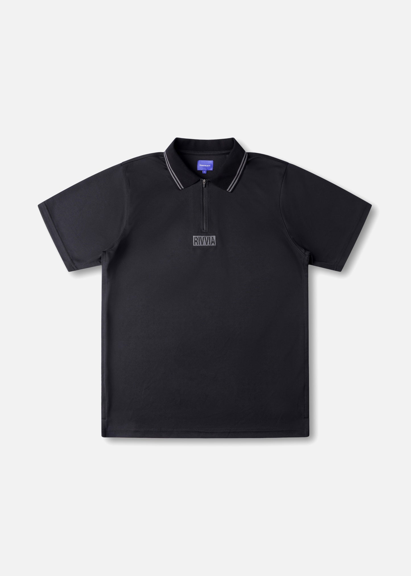 BOX LOGO POLO : BLACK