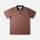 BOX LOGO POLO : BROWN