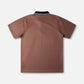 BOX LOGO POLO : BROWN