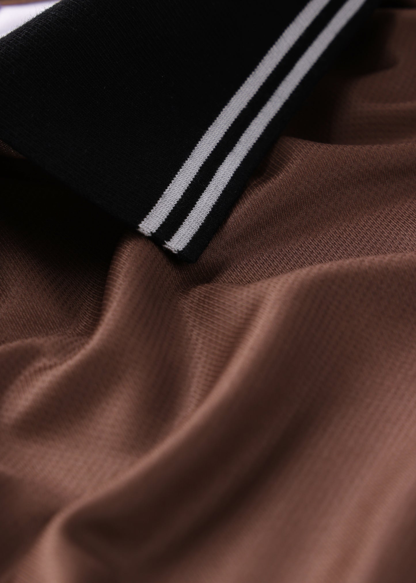 BOX LOGO POLO : BROWN