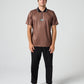 BOX LOGO POLO : BROWN