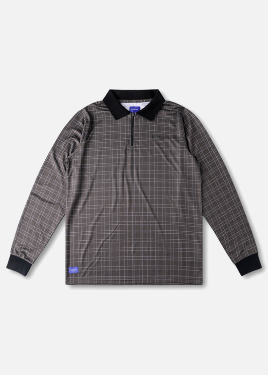 HOUND LS POLO : BROWN HOUNDSTOOTH
