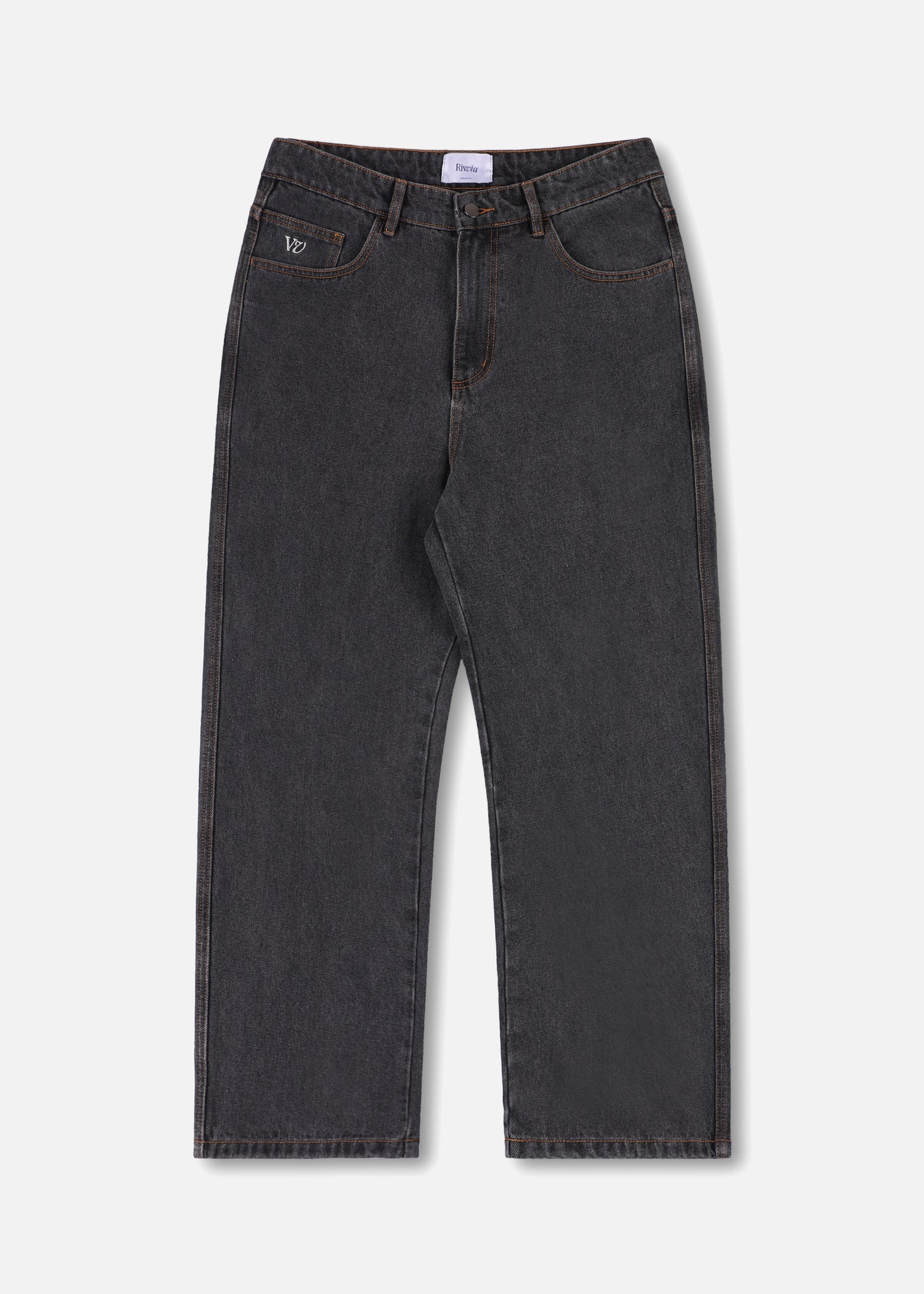 CAPITAL DENIM PANT : WORN BLACK