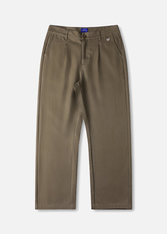 JW CHINO HERRINGBONE PANT : ARMY